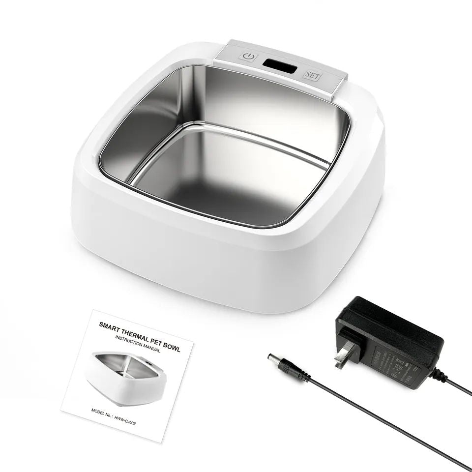 304 Stainless Steel Automatic Food Feeder Drinking Water Bowl  Smart Pet bowl 