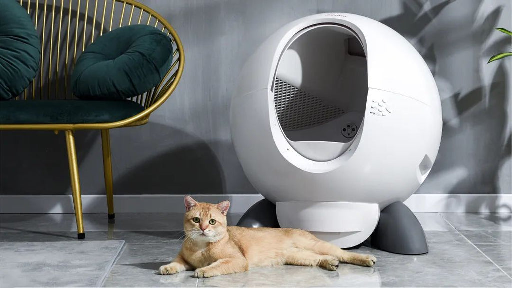 Self-cleaning Cat Litter Box APP Control Cat Litter Tray Automatic Cat Toilet