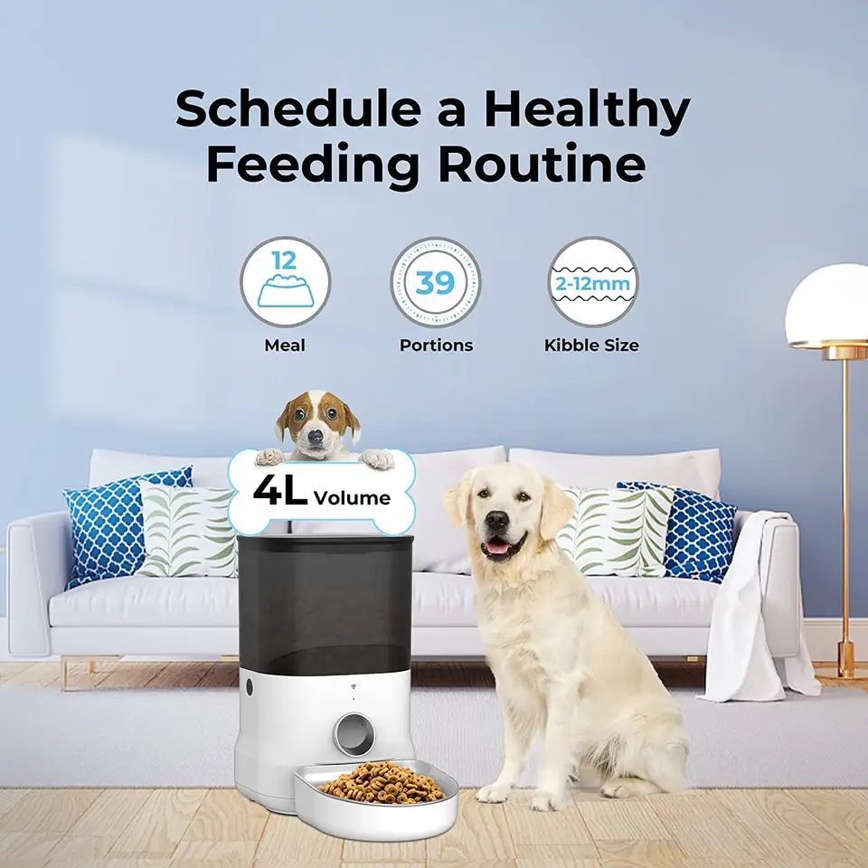  APP Control Cat Dog Electronic Timer Food Dispenser Factory Smart Pet Feeder 