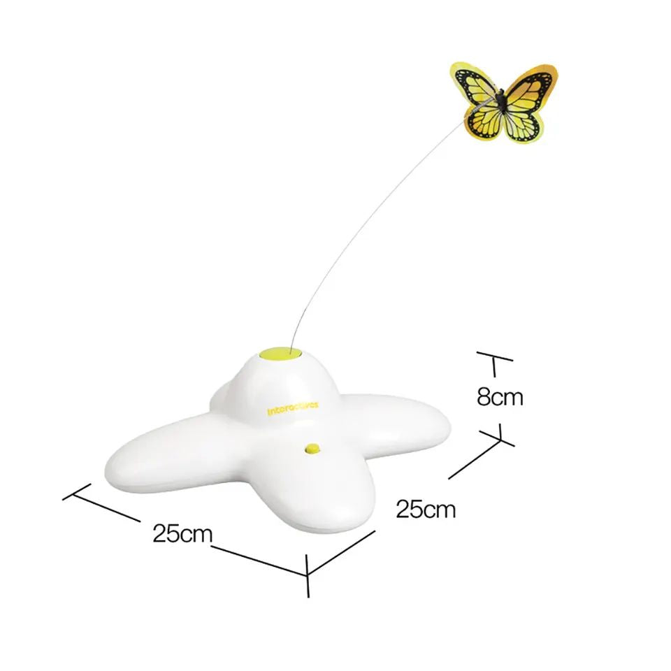 Wholesale Interactive Electric Butterfly Teaser Scratching Pet Toy Electric Toy Smart Educational Toy