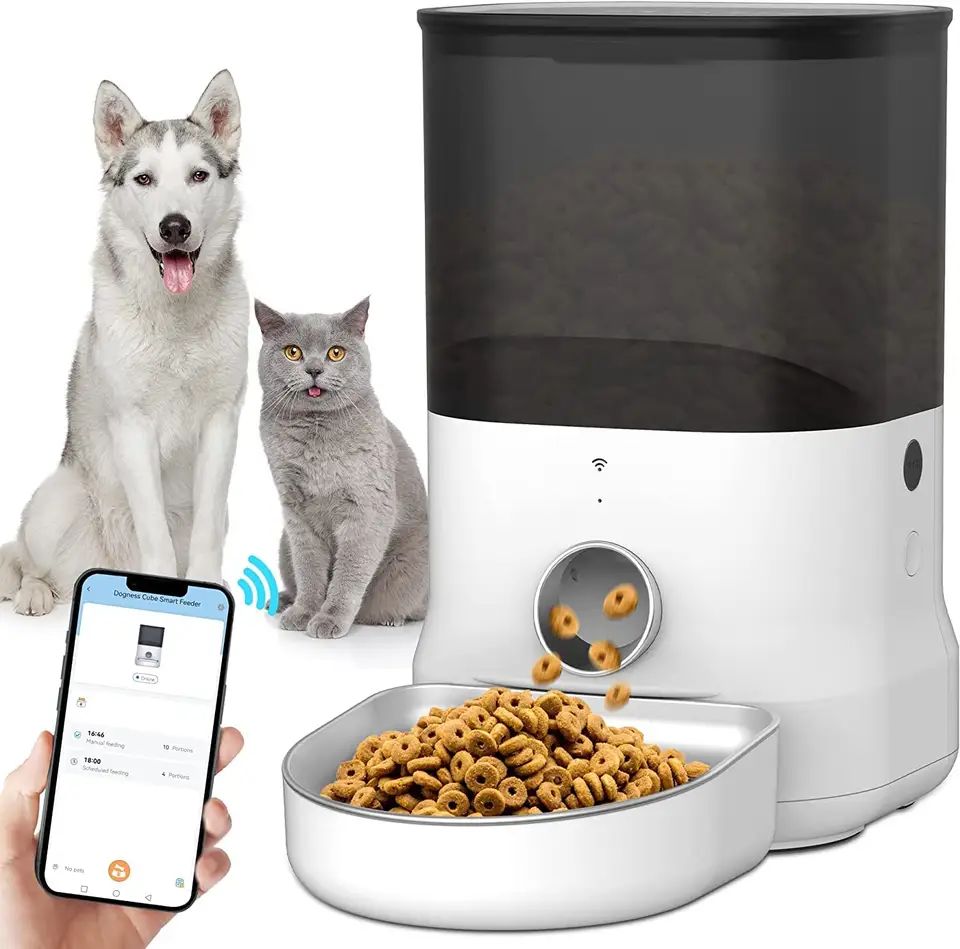  APP Control Cat Dog  Smart Pet Feeder   Electronic Timer Food Dispenser 