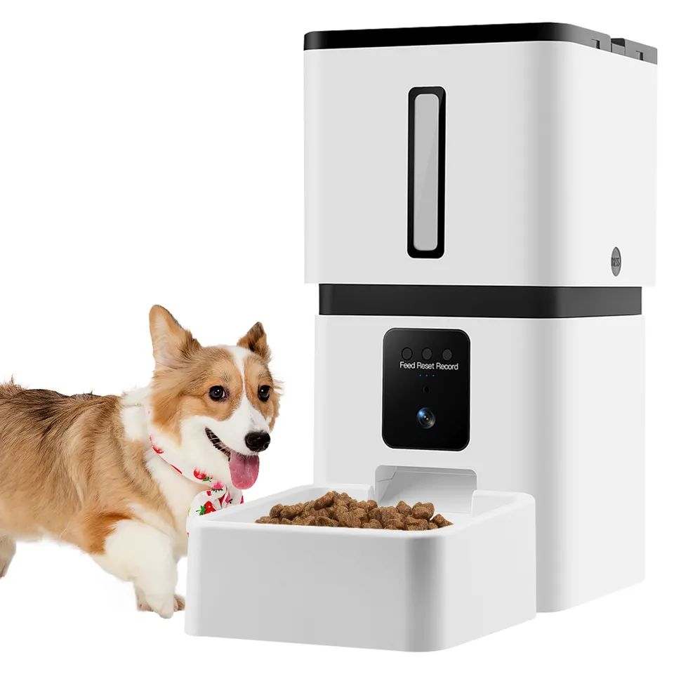 smart automatic pet feeder cat automatic food dispenser large capacity 