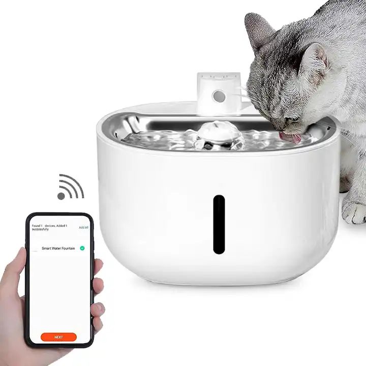 Automatic Pet Water Fountain with App Monitor Wholesale Smart Pet Water Fountain Wireless Ultra Silent Cat Fountain 