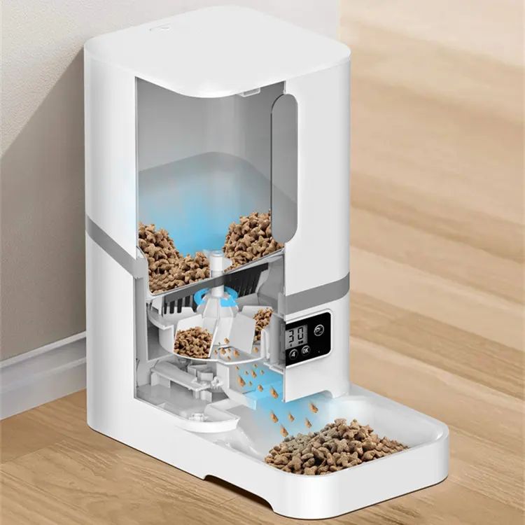  2 in 1 Pet Feeding Water Dispenser WiFi Smart Cat Feeder and Water Bowl with App Control Automatic Dog Feeder