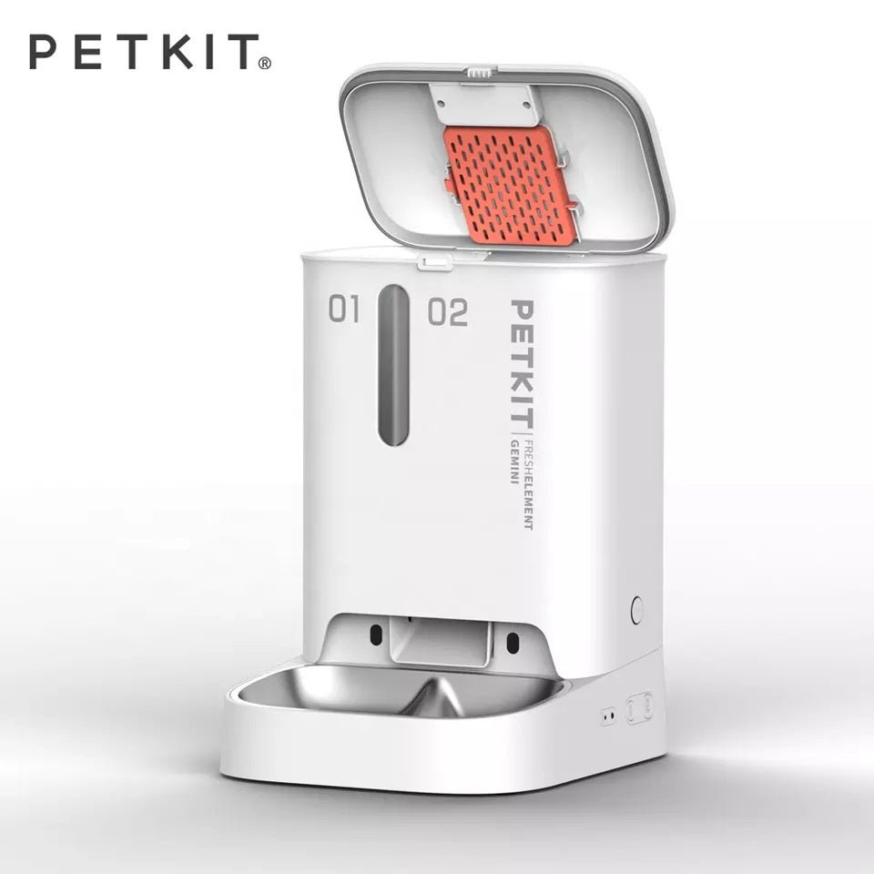 PETKIT FRESH ELEMENT GEMINI Double Hoppers Automatic Pet Feeder with 5L Big Capacity and Long Backup Battery Life up to 180 days