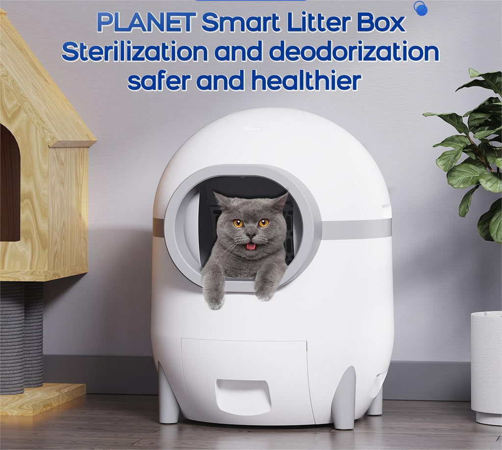 Wholesale TuYa APP Control Intelligent Self-Cleaning Cats toilet Large Smart Automatic Pet Litter Box