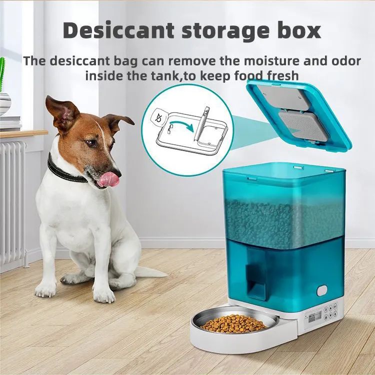 2023 Hot sales high quality 6L cat dog smart automatic wifi pet feeder