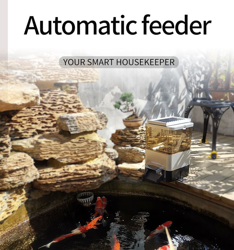 Professional smart WiFi remote automatic fish feeder fish feed machine with APP timing setting