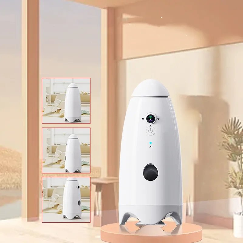 New Arrival Wifi Video Smart Dog Toys Snack Treat Dispenser Cat Interactive Food Teaser APP Camera Automatic Pet Feeder