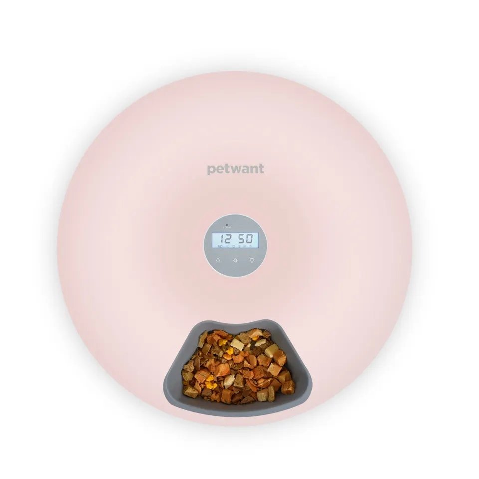 Hot selling New Design 4L Built-in High-definition Speaker ABS Automatic Intelligent Timer Smart Pet Feeder Automatic Pet Feeder