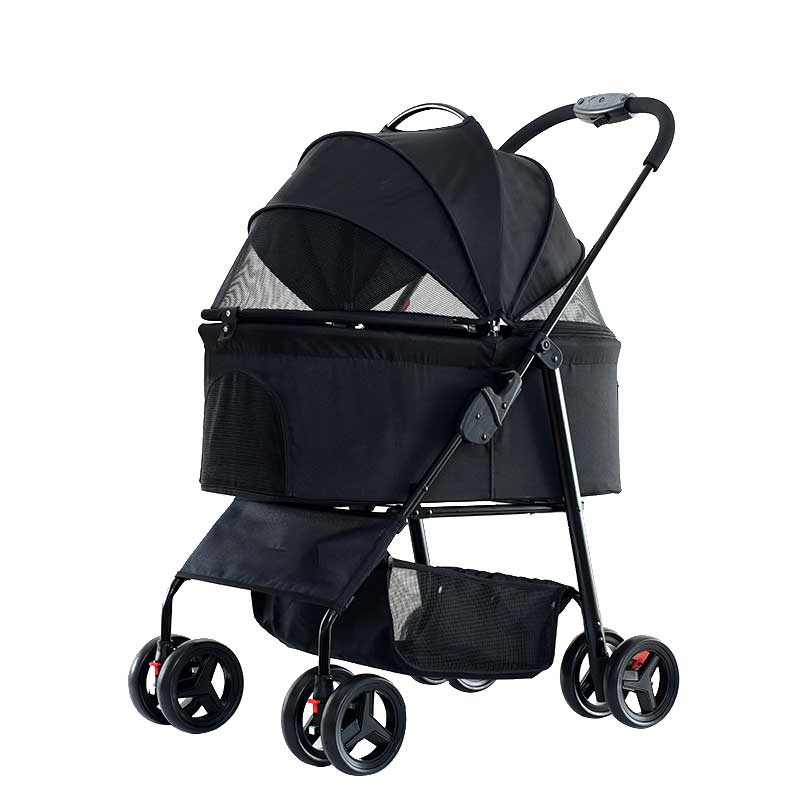 Pet Trolleys For Travelling 4 Wheels Dog Stroller Travel Bag Cat Cart Carrier Pet Stroller