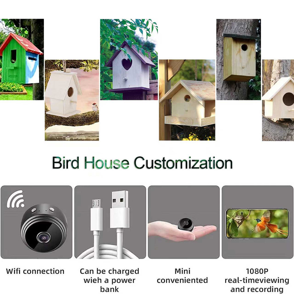 Best selling outdoor wooden bird house Rustic Bird House Wood New Cedar Wooden Decorative Birdhouse Hanging Nest