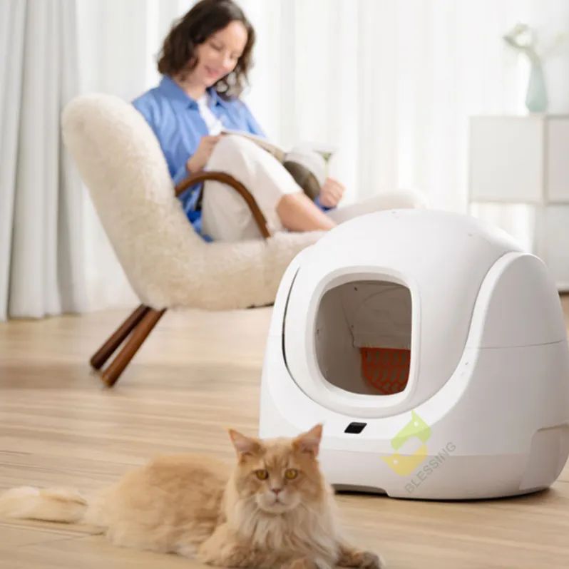 APP WIFI Control Intelligent Self-Cleaning For Big Pet Cats Toilet Fully Enclosed Smart Cat Litter Box Automatic