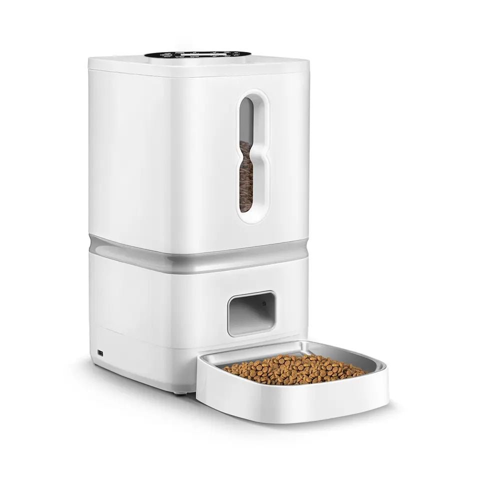 Tuya WiFi Auto connected Smart Automatic Pet Feeder with 6L Visible Hopper