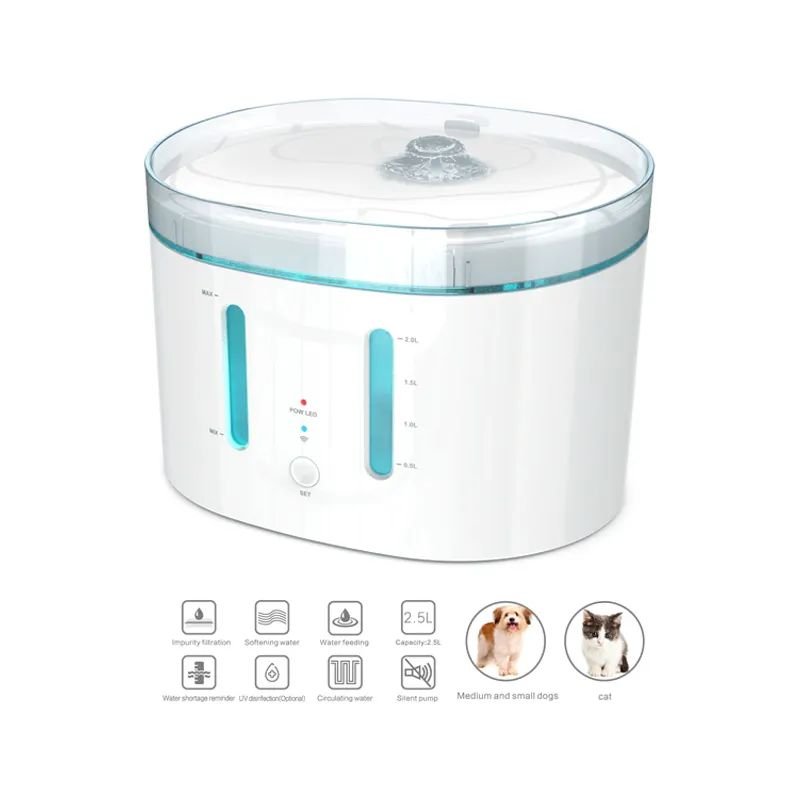 Smart Drinking Fountains Bowl Pet Water Fountain Automatic Dog Cat Water Dispenser