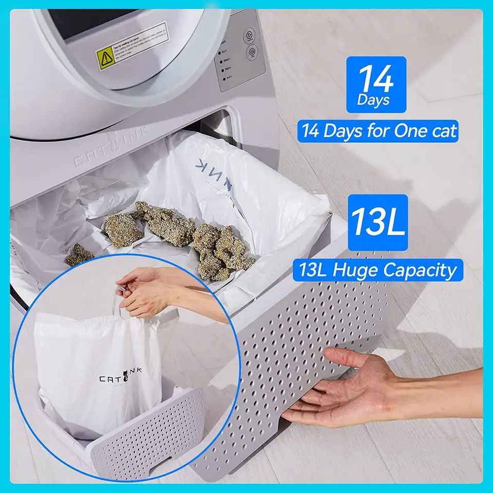 Smart Quick Self Cleaning Big Cat Toilet Automatic APP Remote Control Auto Cat Litter Box