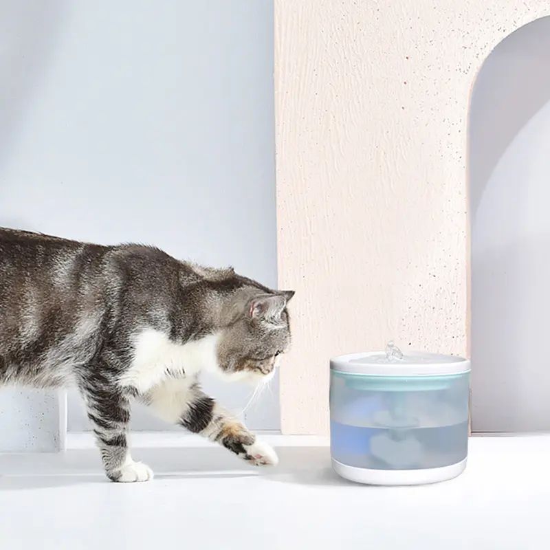 Custom Electric Smart Pet Drink Fountain Cat Water Feeder Indoor Automatic Filter Water Drink Dispenser USB For Dog Cat