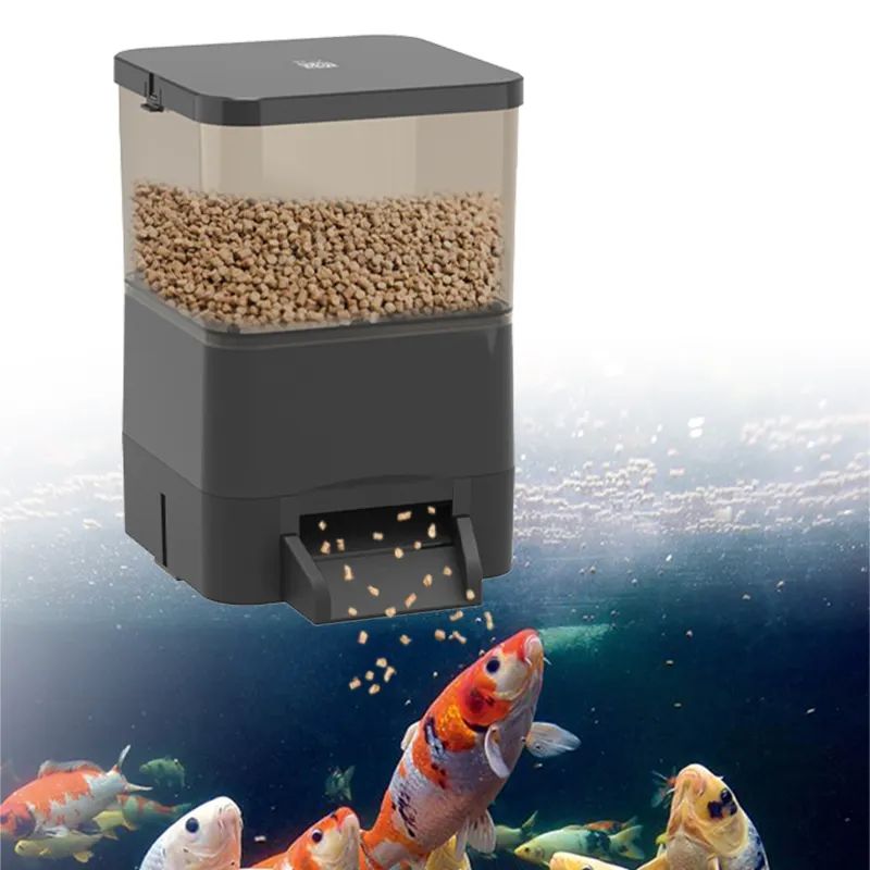 Professional smart WiFi remote automatic fish feeder fish feed machine with APP timing setting