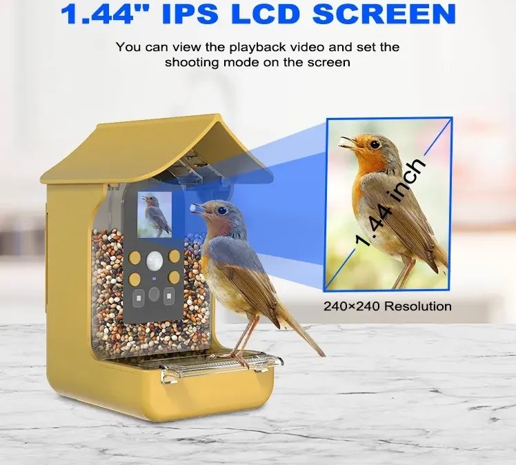 La última cámara inteligente para comedero de pájaros, cámara de observación, prueba de clima, pájaro