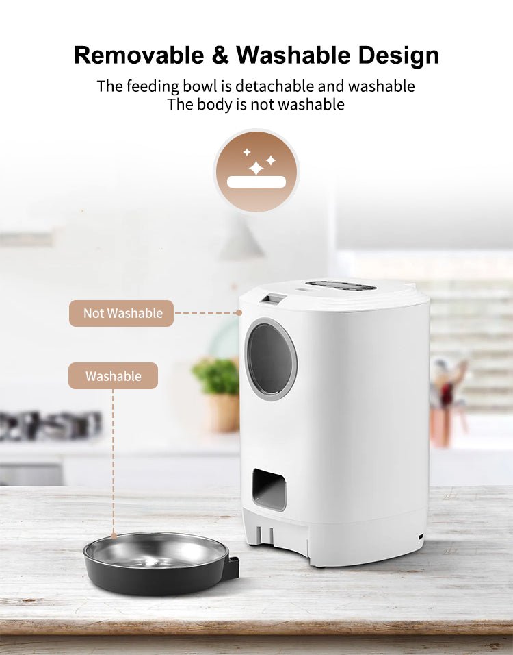 Wifi Remote Control Auto Dog Feeder Wifi Smart Automatic Cat Pet Feeder For Dogs