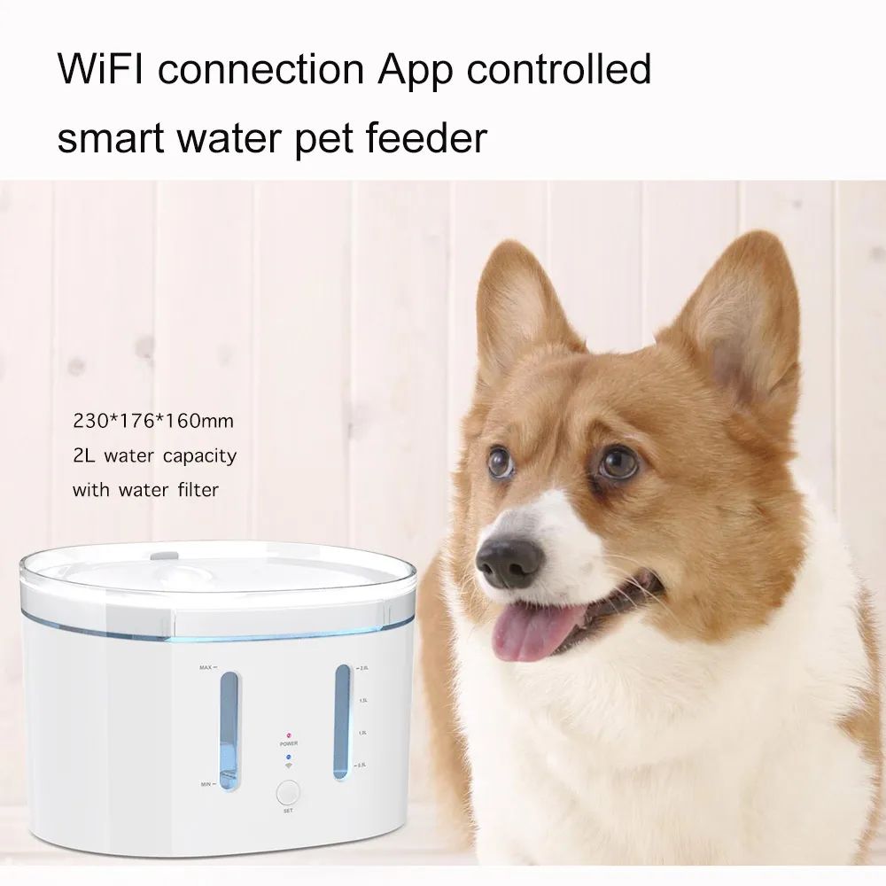 Automatic Pet Water Fountain Smart Pet Water Dispenser Dog Cat Mute Feeder Drinking Bowl