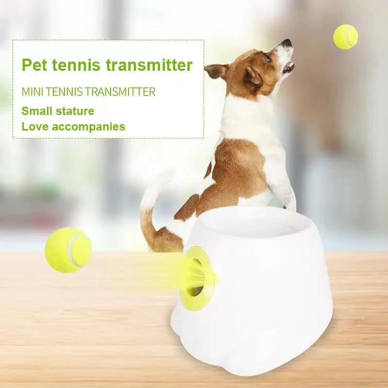 Wholesale Large Dog Outdoor Automatic Tennis Ball Launcher Pet Training Toys Interactive Fetch Throwing Ball Machine