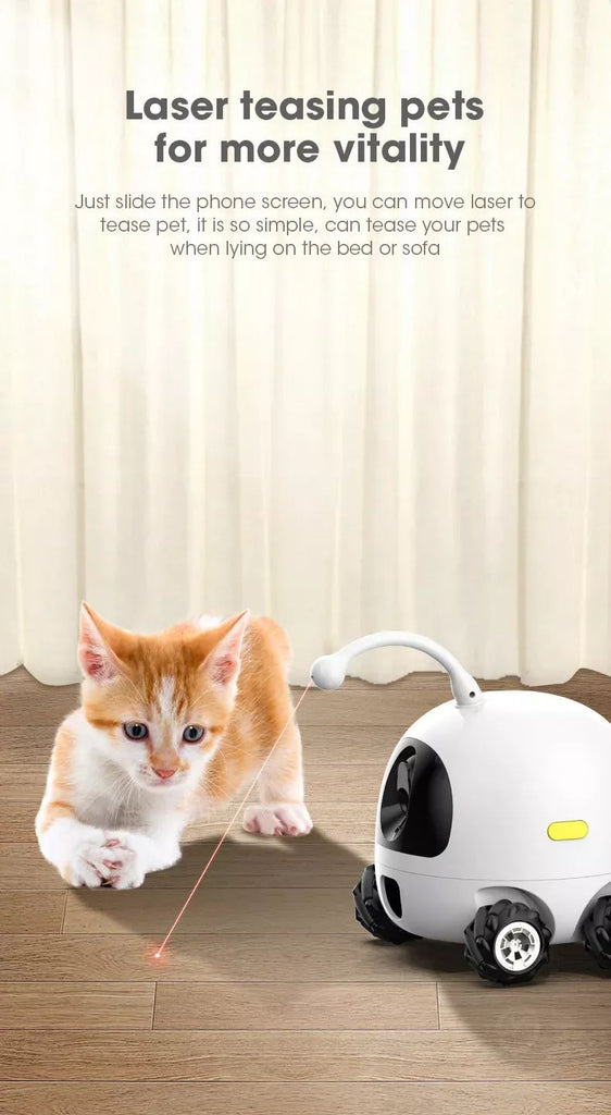 Wholesale Cat Toy Intelligent Companion Robot Pet Toys Full HD 1080P Video Interactive Cat Dog Toy