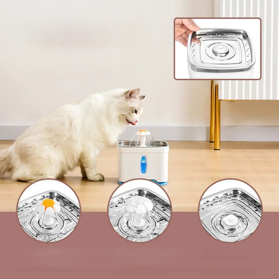 Wholesale Automatic Smart Pet Water Dispenser Drinking Fountain Led Cat Water Fountain For Cat Dog Drinking Feeder