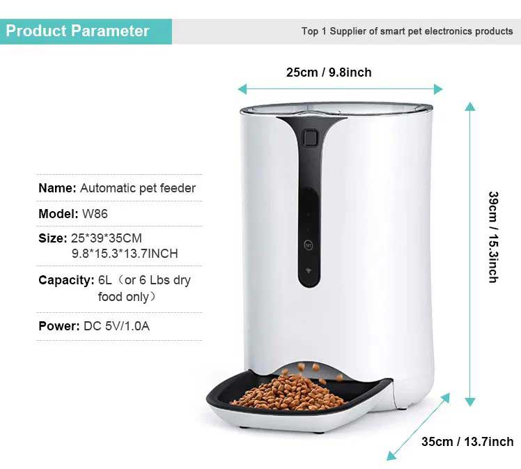 mi xiaomi 2.85L Automatic Pet Cat Feeder with App control FRESH Element Mini Metal Wi-Fi Enabled