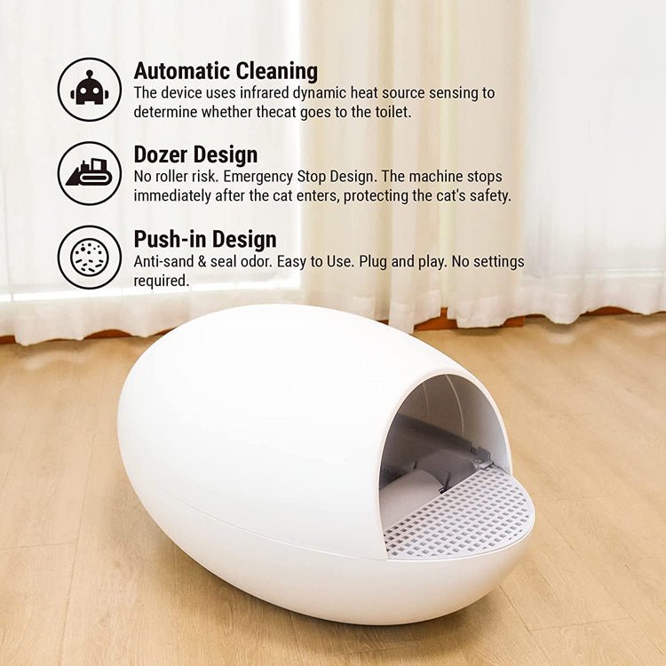 EU Warehouse Lowest Price APP Control Intelligent Smart Self Cleaning Litter Box For Cats Automatic Cat Toilet Litter Box