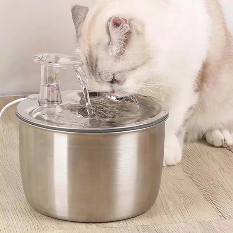 Stainless Steel Multi-Color Automatic Pet Water Fountain Stainless Ste