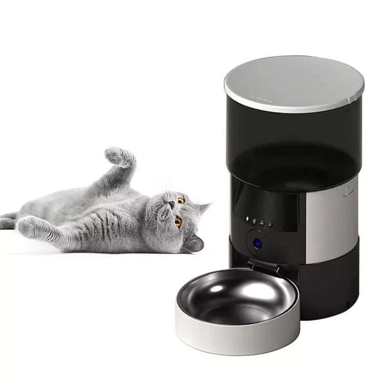 Automatic Cat Feeders 6L Smart Dog Feeder,Timer Voice and Video