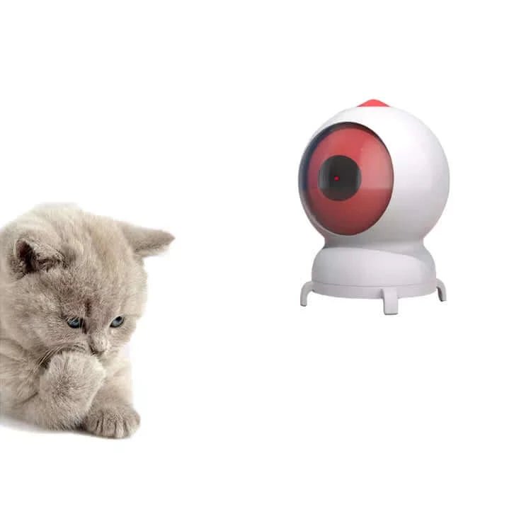 Cat Toy Interactive Automatic, Motion Activated Laser Toy for Indoor Cats/Dogs/Kitten/Kitty, USB Rechargeable, Auto On/Off, Fast and Slow Random Pattern, Silent Pet Laser Pointer Toy