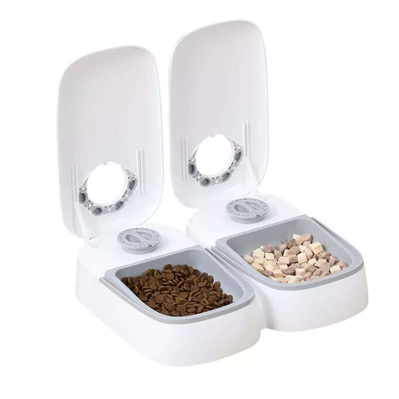 Automatic Pet Food Dispenser - Dry Food Feeder for Cats and Dogs - 6 Portion Controlled Meal Trays