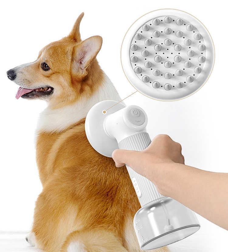 Bathroom Puppy Big Dog Cat Bath Massage Brush Soft Safety Silicone Pet Accessories For Multifunctional 2-in-1 Brush